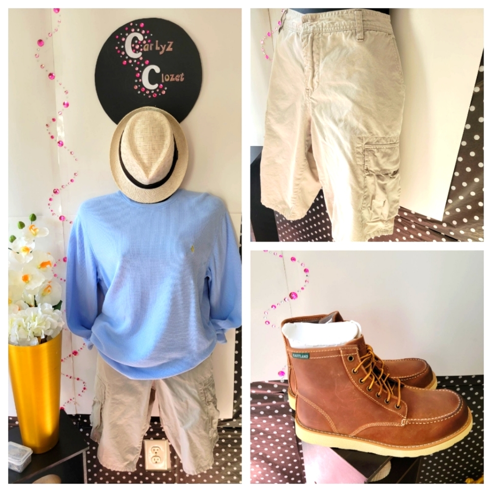 UNIONBAY vintage khaki cargo shorts **eco-friendly**